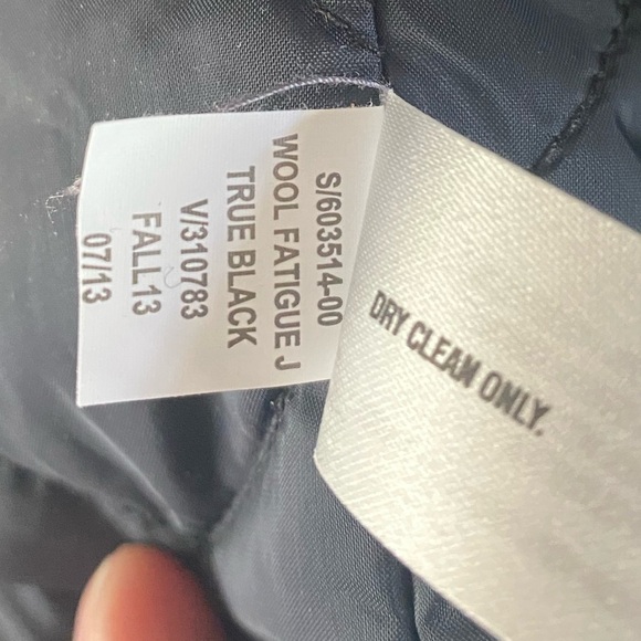 The Gap Lanificio Nello Gori True Black Wool Fatigue Jacket - Picture 13 of 15